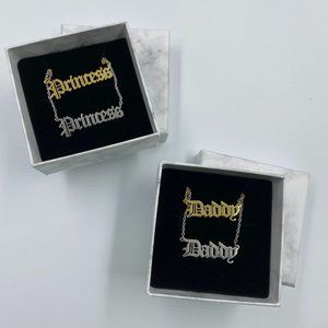 Princess Daddy Necklace Gold Silver
